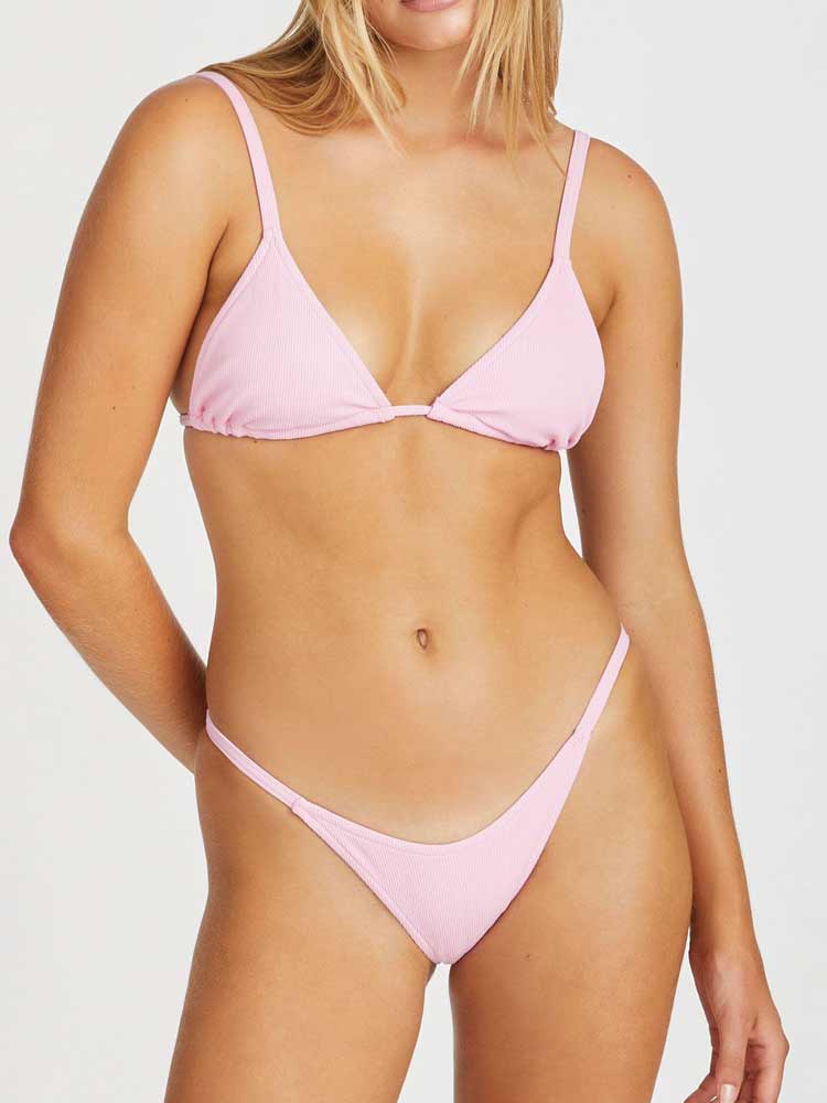 Sea Pink Ribbed Triangle
