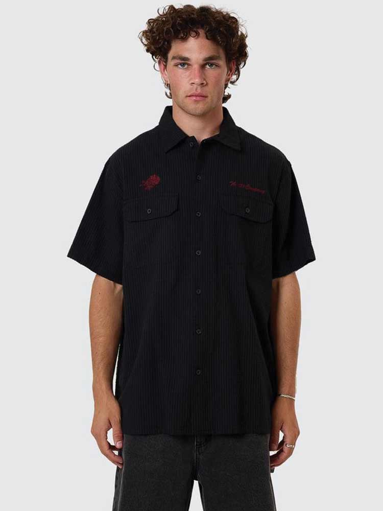 Appreciation Short Sleeve Work Shirt Black