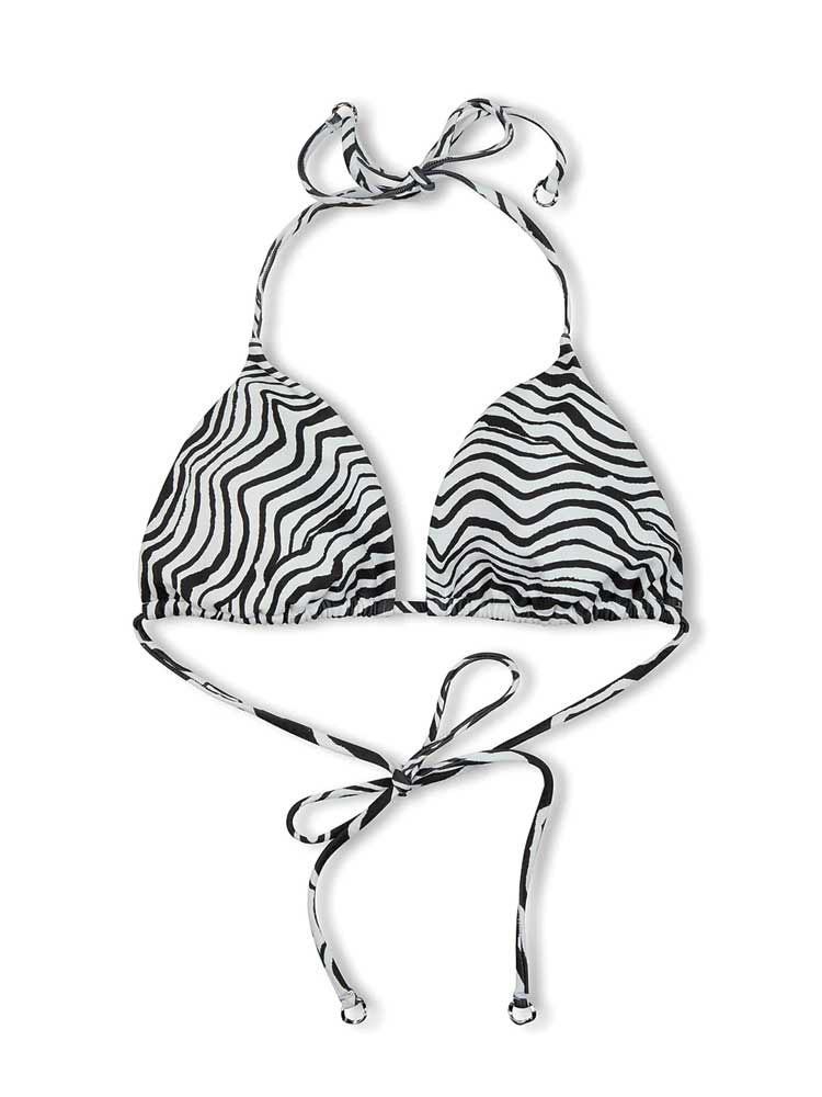 Halter Bikini Ripple Stripe