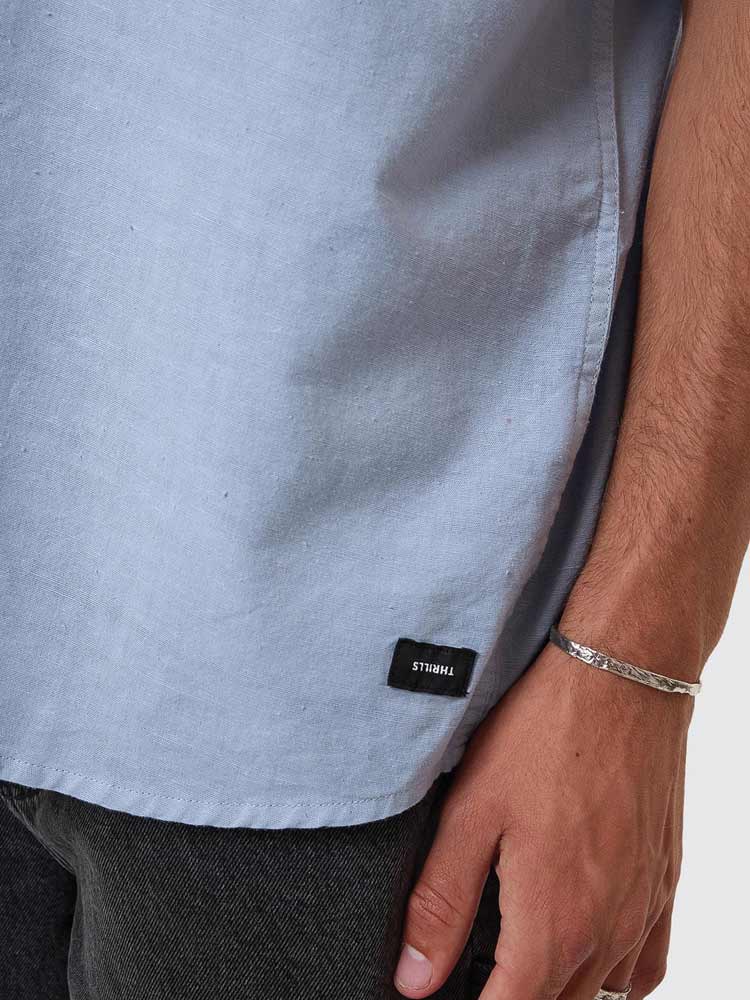 Infinite Dopamine Short Sleeve Shirt Blue Fog