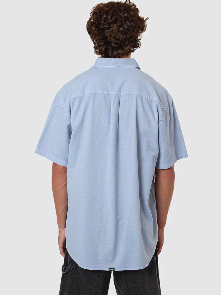 Infinite Dopamine Short Sleeve Shirt Blue Fog
