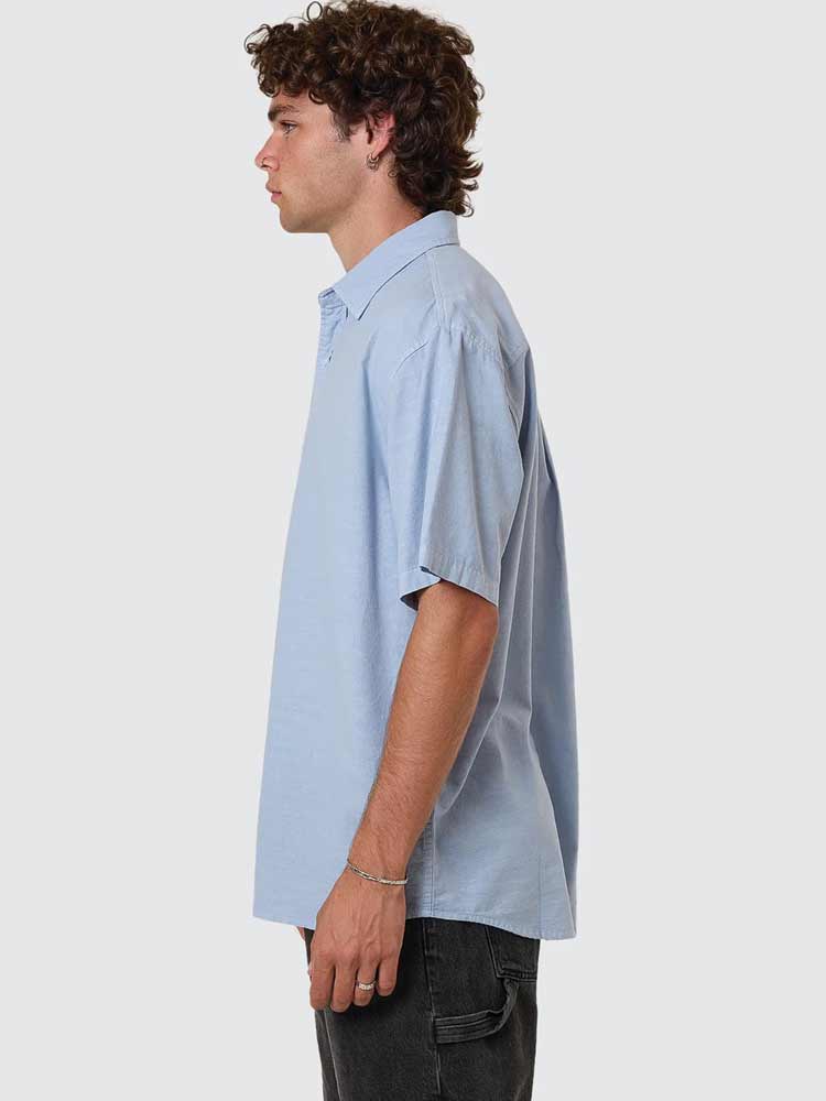 Infinite Dopamine Short Sleeve Shirt Blue Fog
