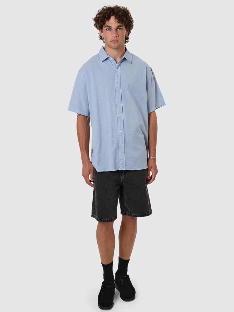Infinite Dopamine Short Sleeve Shirt Blue Fog