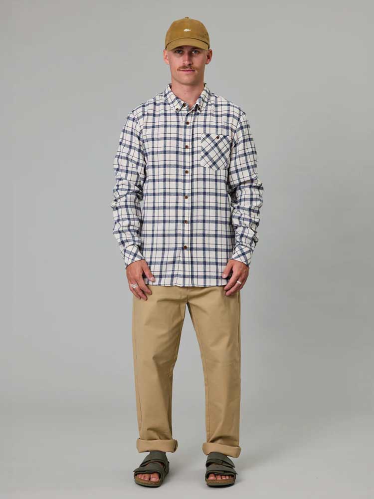 Boatyard Shirt Blue Cream Check