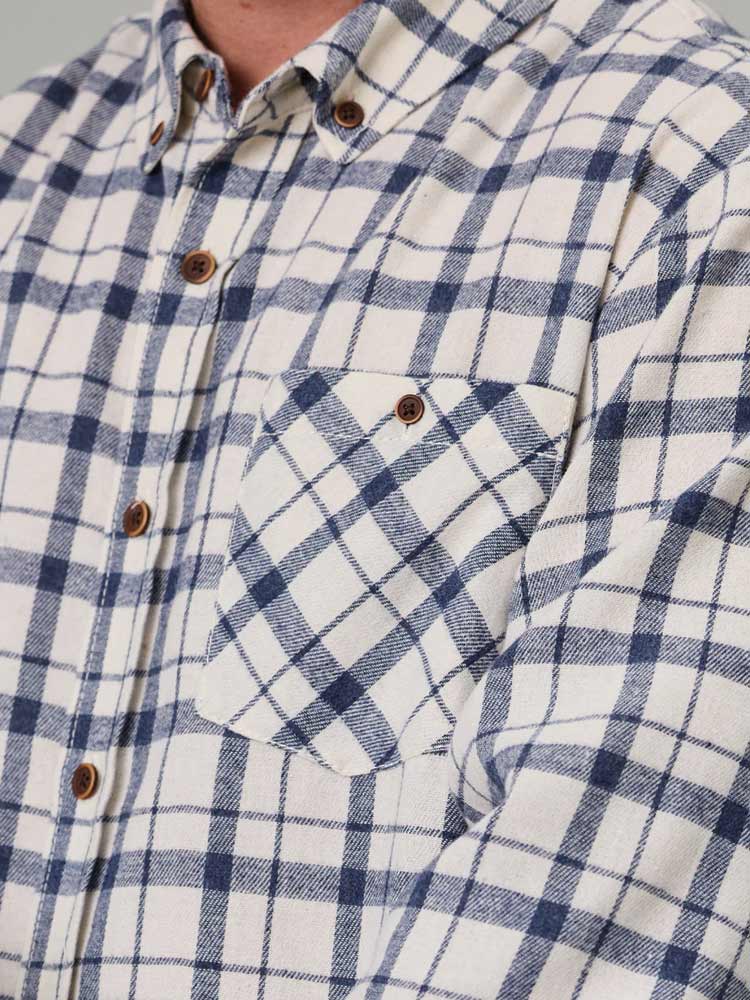 Boatyard Shirt Blue Cream Check