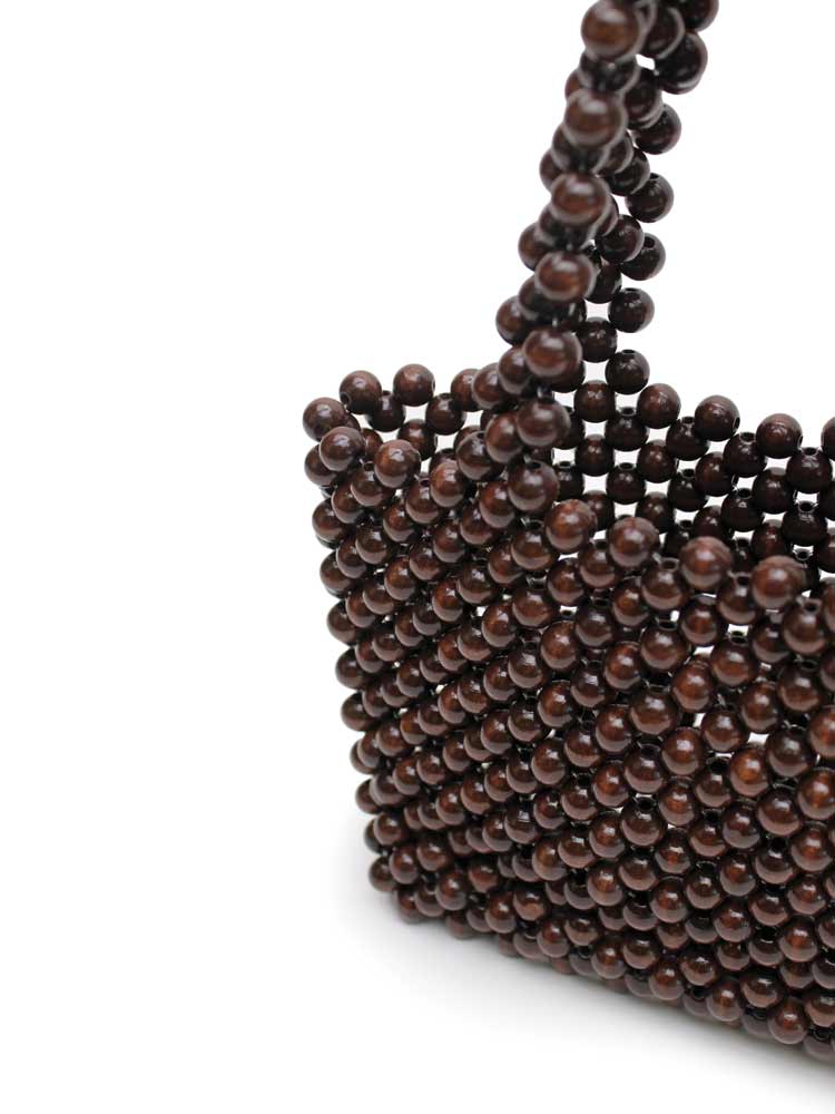 Bonbon Beaded Bag Brown