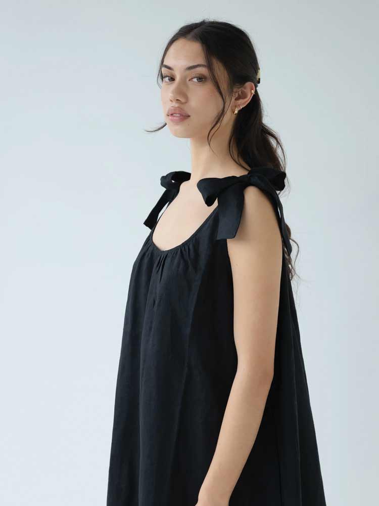 Bow Dress Black