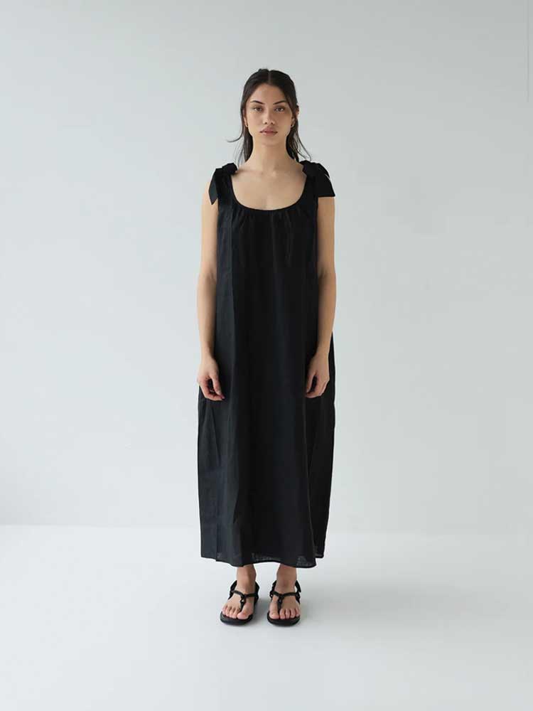 Bow Dress Black