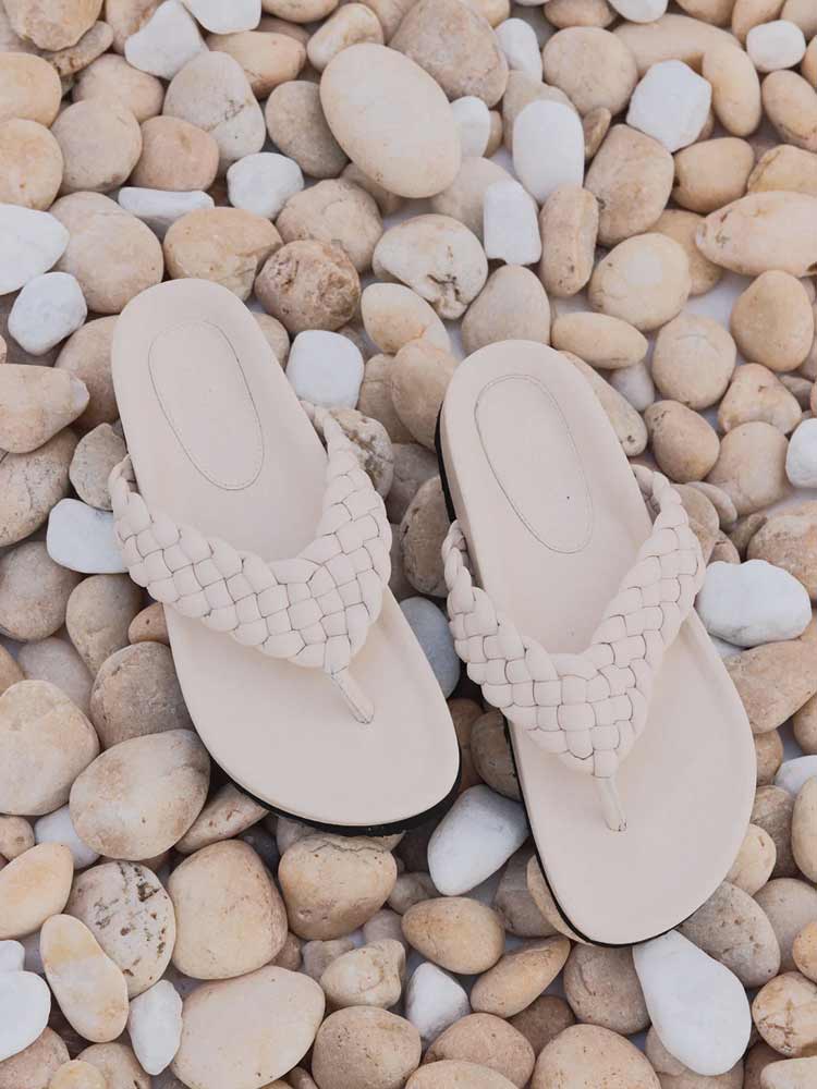 Braided Thong Cream