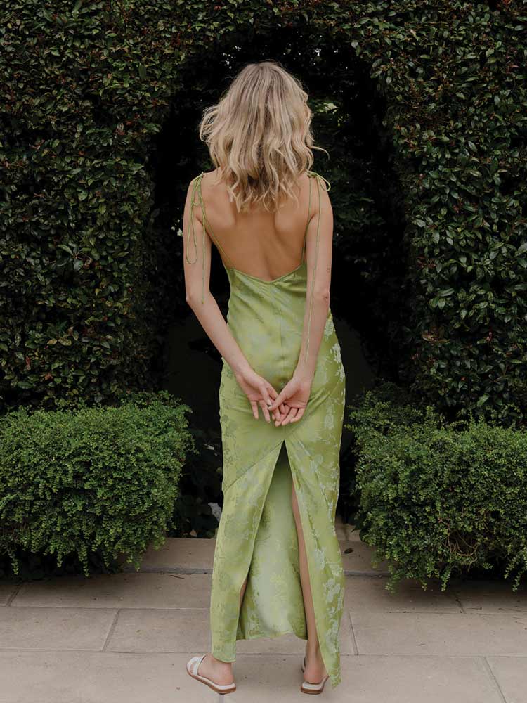 Camille Dress Fern Green