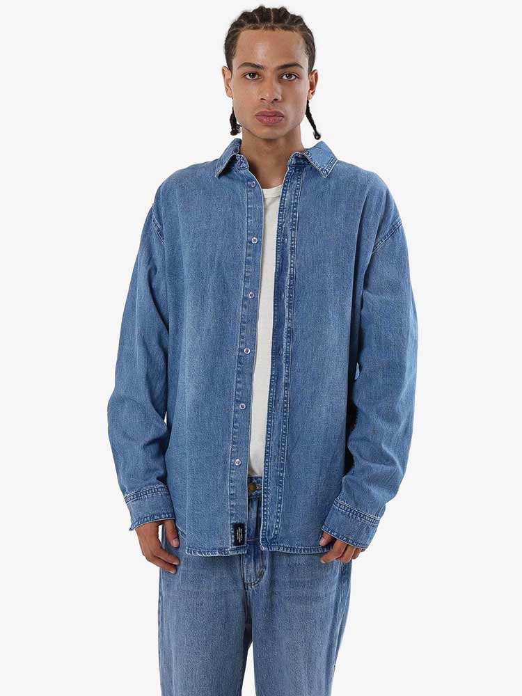 Canyon Oversized Long Sleeve Denim Shirt