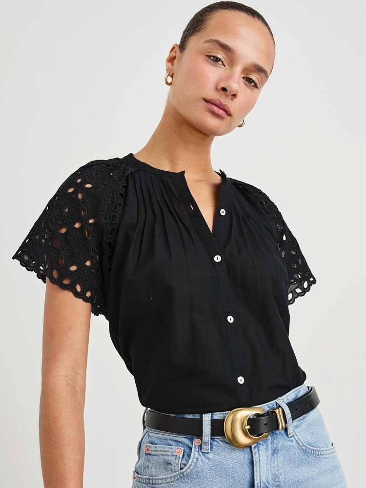Cerise Top Black