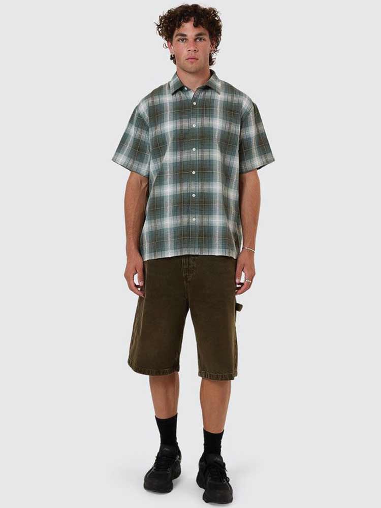 Cheap Thrills Check Short Sleeve Tarmac