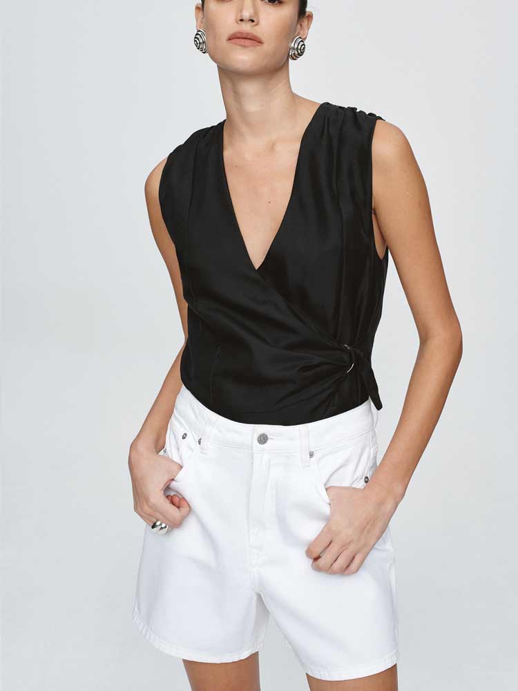 Classic Jean Short Blanc