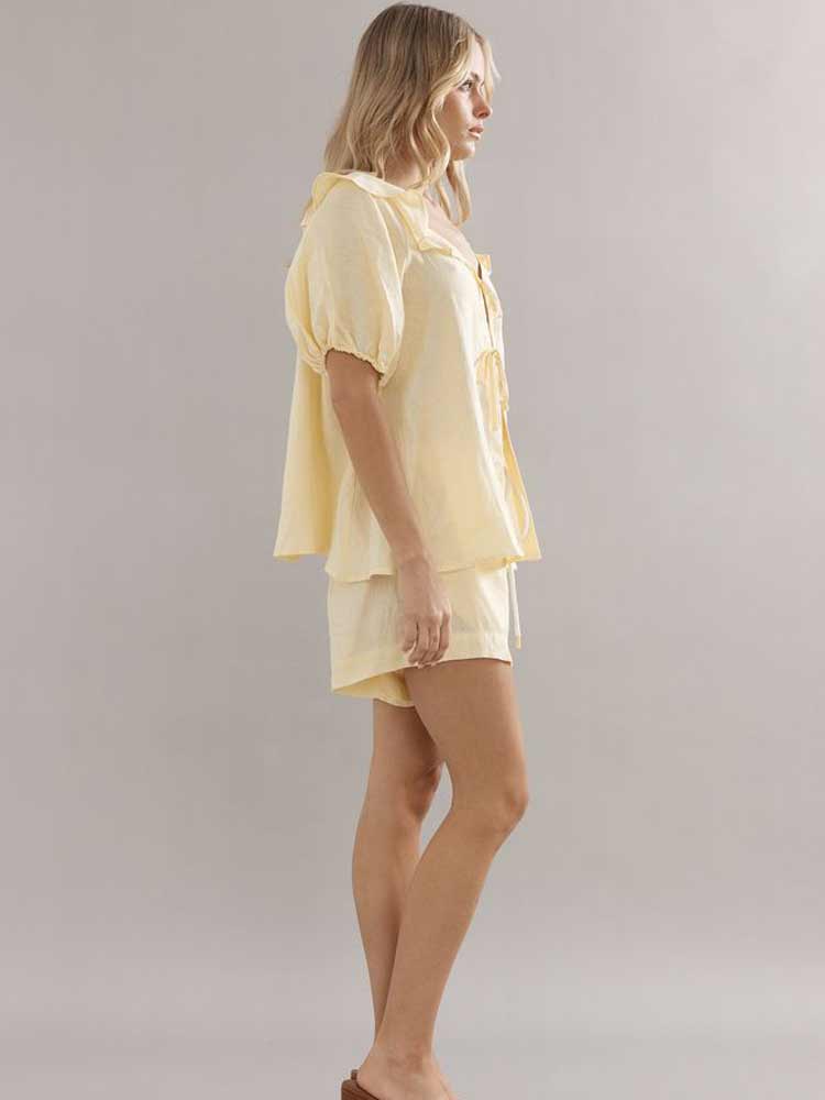 Little Darling Blouse Yellow