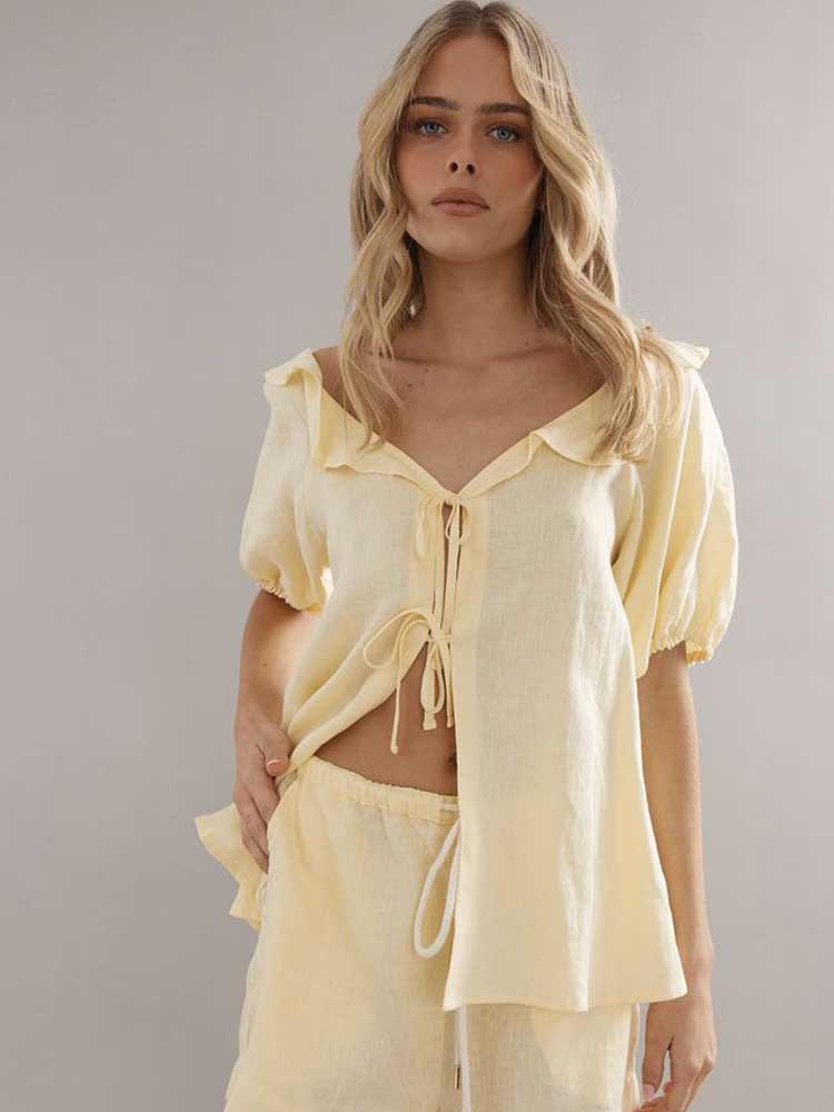 Little Darling Blouse Yellow