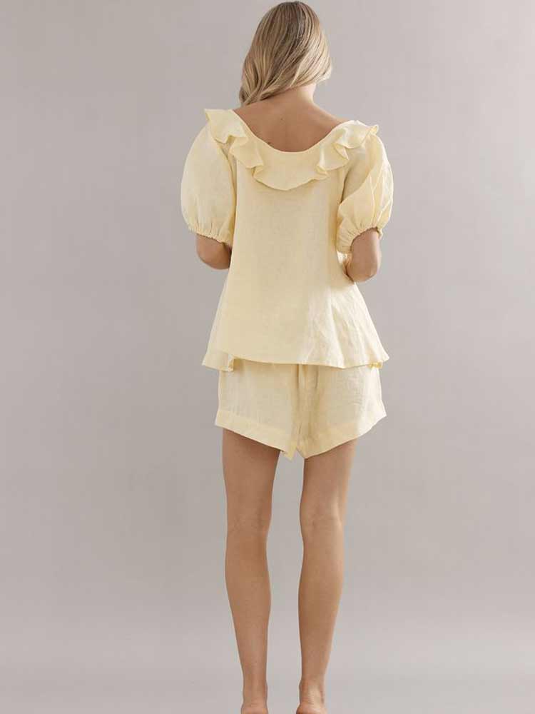 Little Darling Blouse Yellow