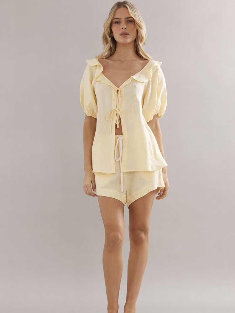 Little Darling Blouse Yellow