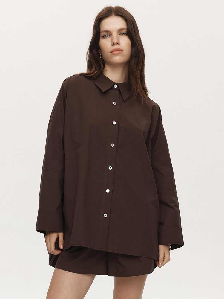 Edie Shirt Chocolate