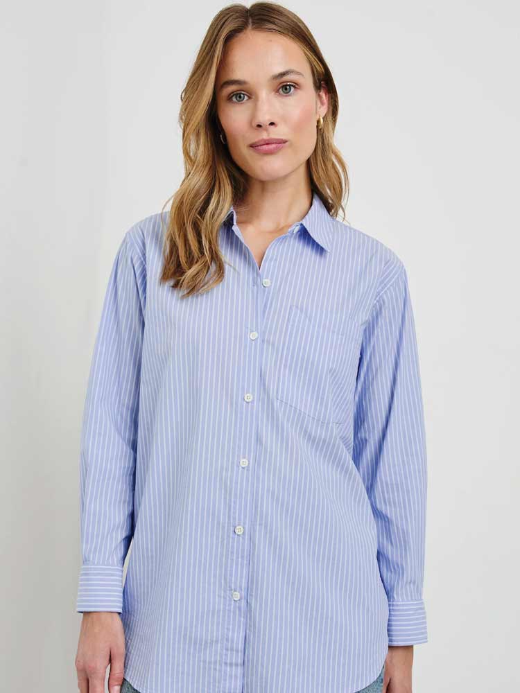 Elsa Blue Stripe Shirt