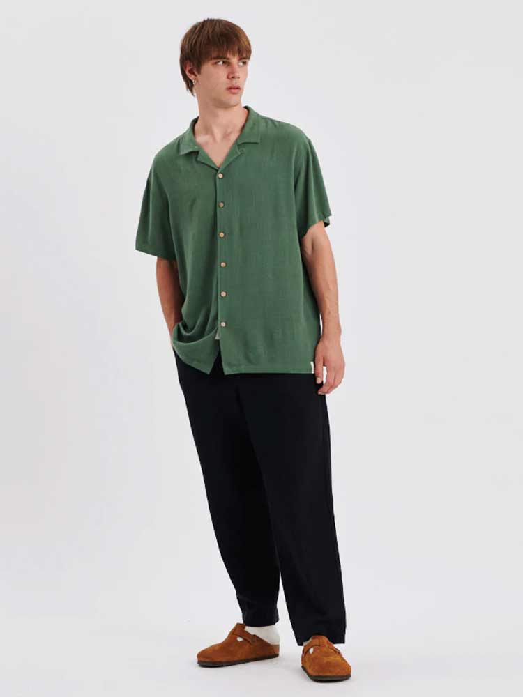 Ernie Resort Shirt Moss