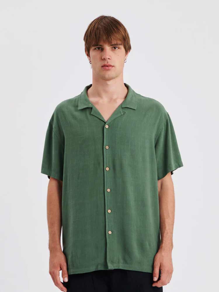 Ernie Resort Shirt Moss