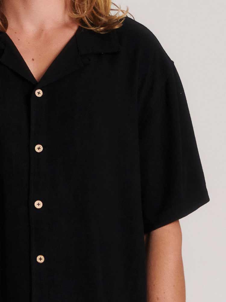 Ernie Resort Shirt Black