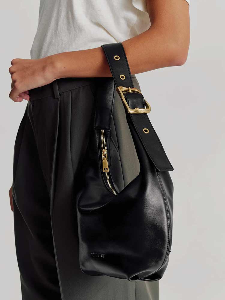 Everyday Croissant Bag Black