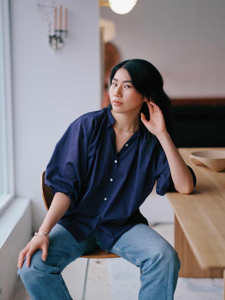 Everyday Blouse Indigo Blue