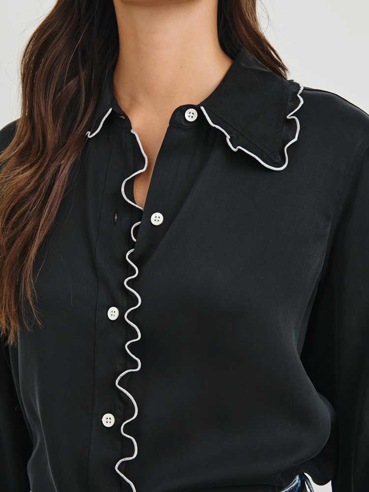 Fia Black Blouse