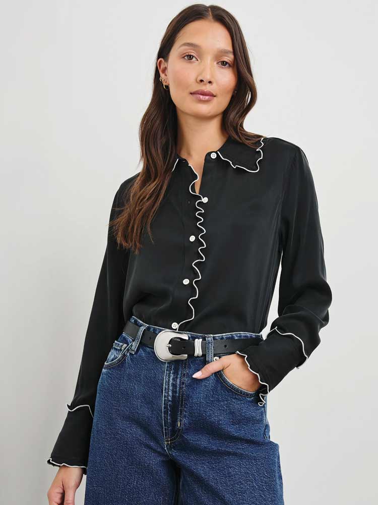 Fia Black Blouse