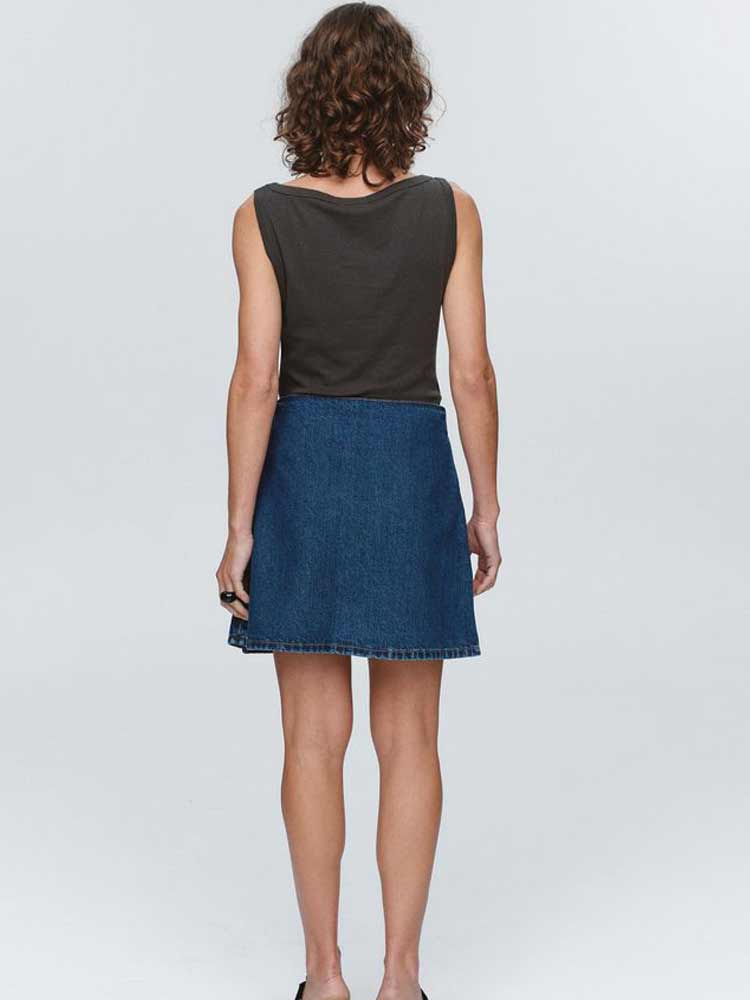 Finn Skirt Washed Indigo