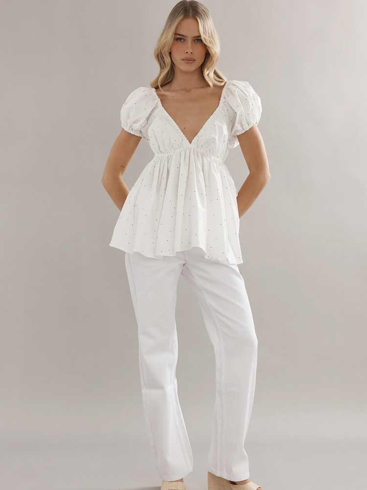 Isla Blouse Polka Dot