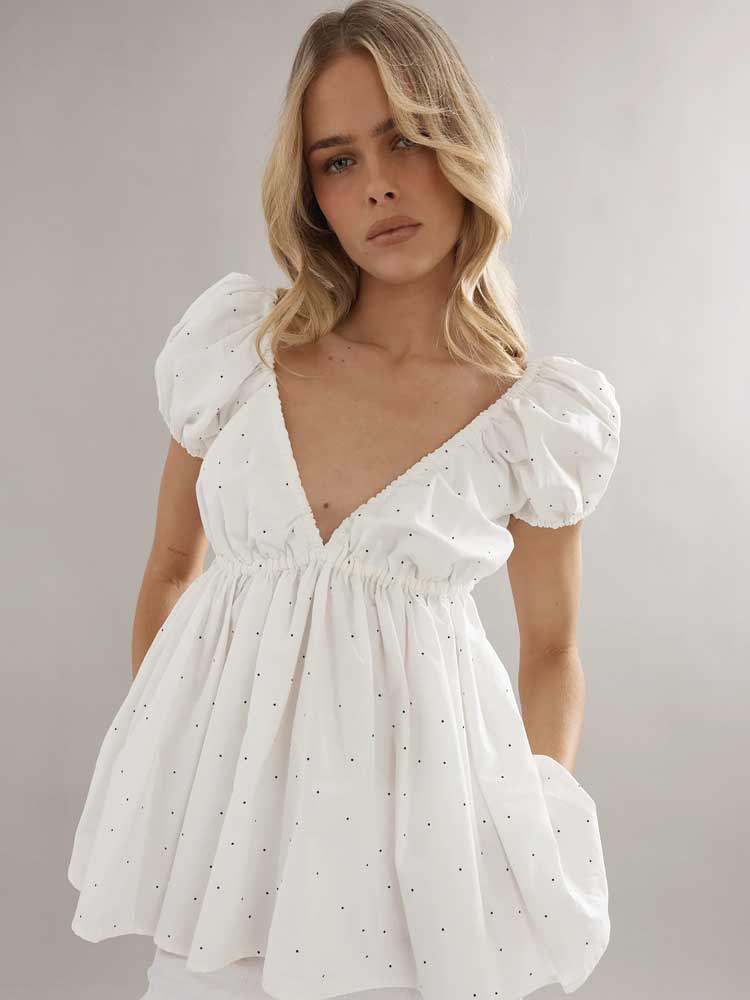 Isla Blouse Polka Dot