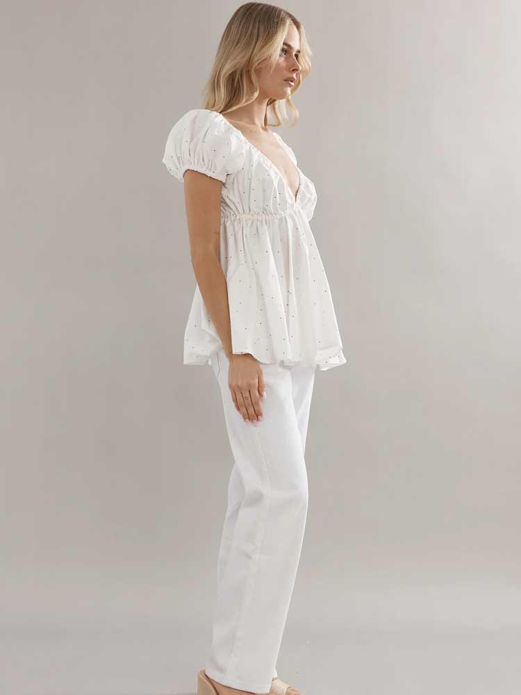 Isla Blouse Polka Dot