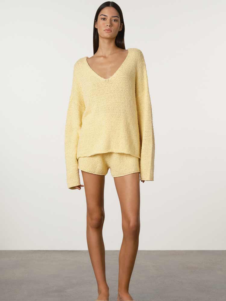 Textured Knit Short Butter