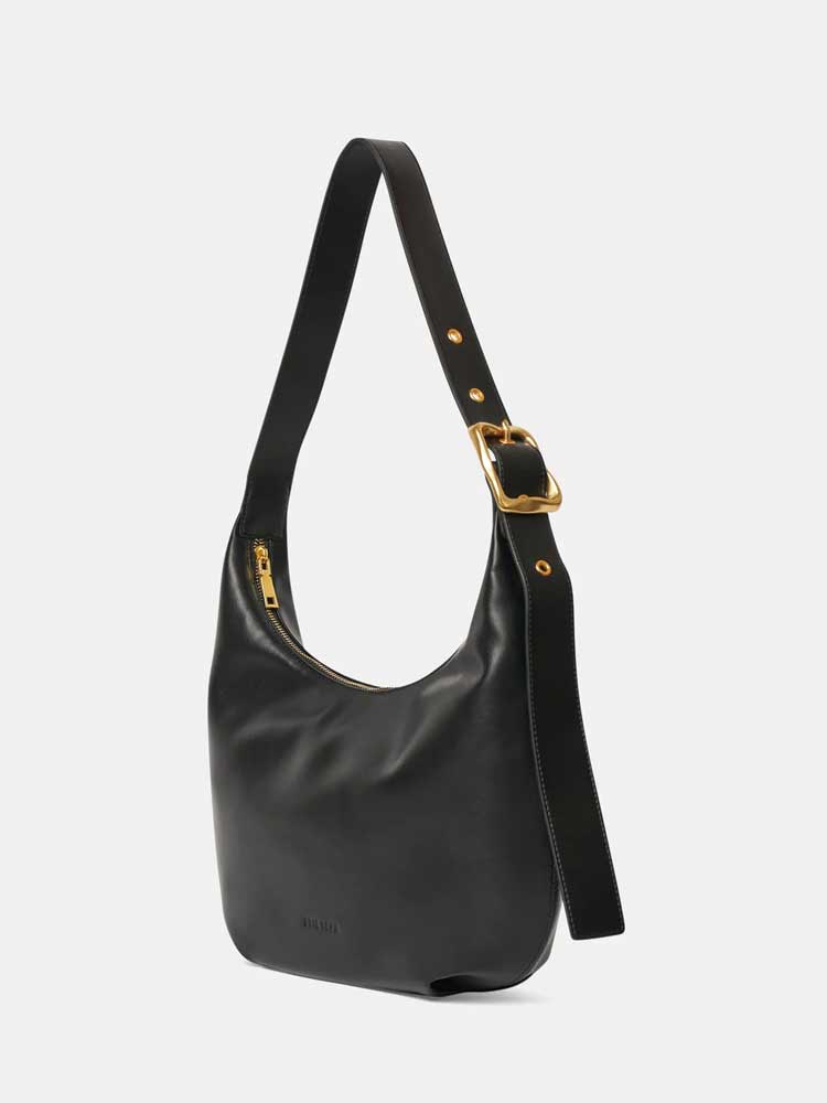 Large Everyday Croissant Buckle Bag Black