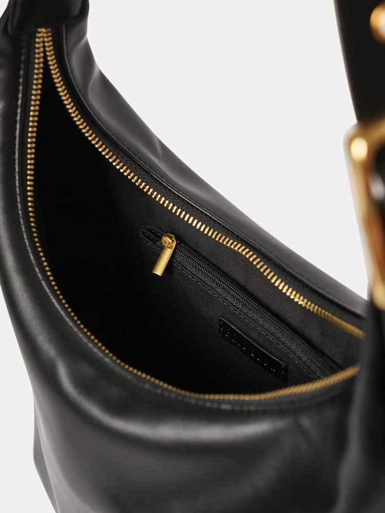 Large Everyday Croissant Buckle Bag Black