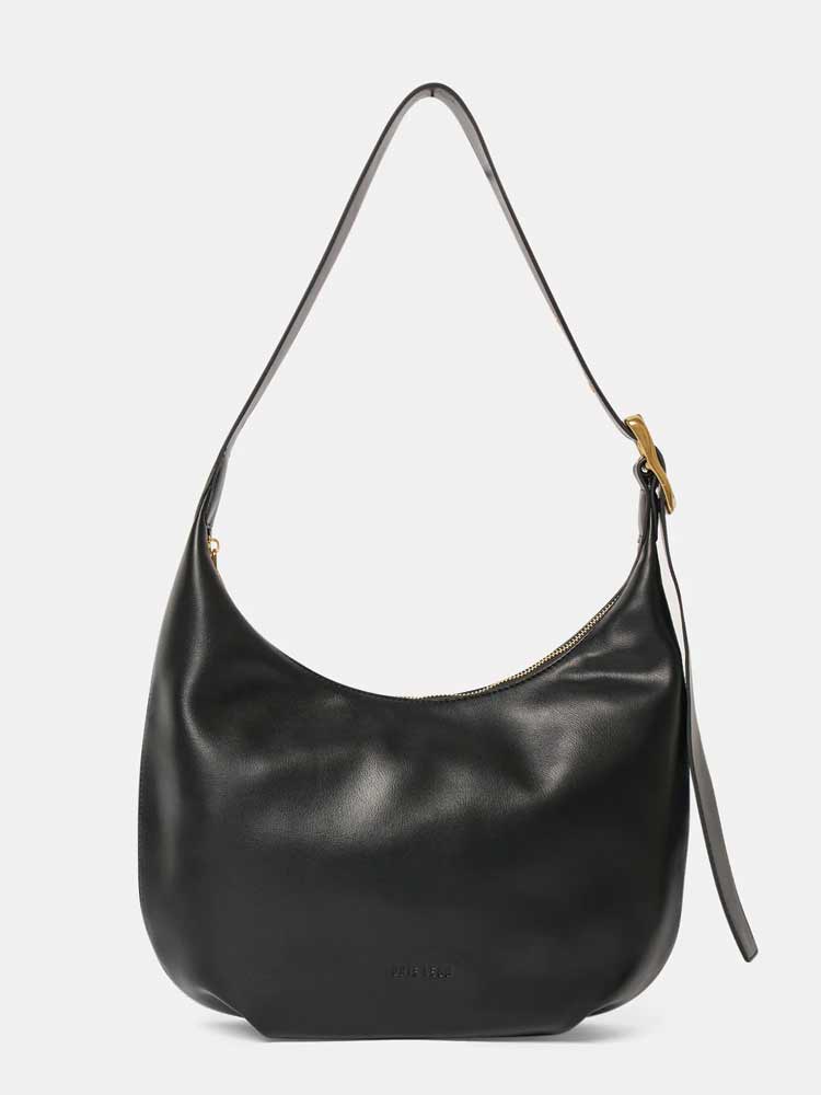 Large Everyday Croissant Buckle Bag Black