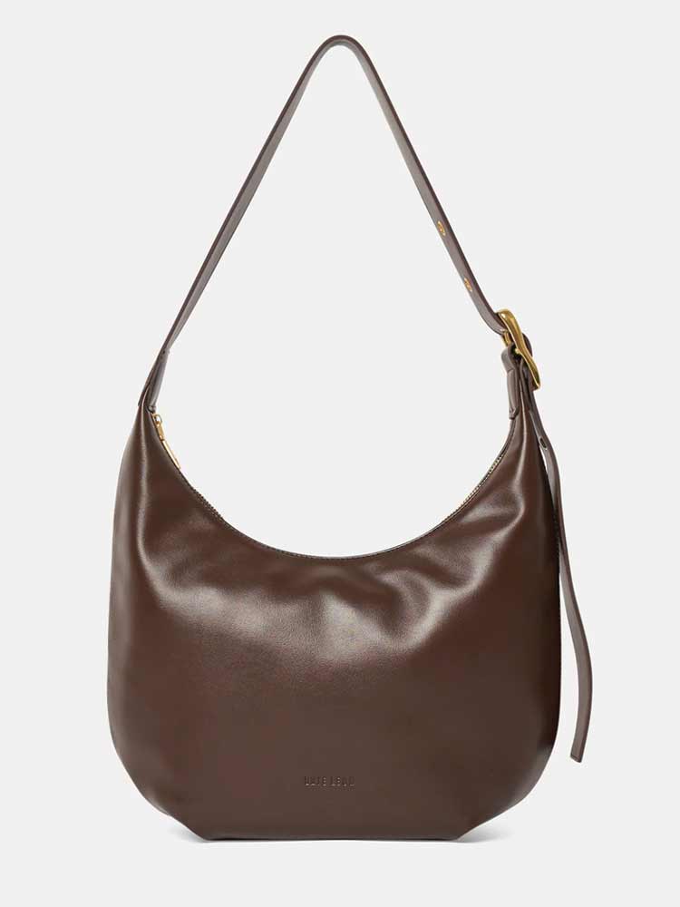 Large Everyday Croissant Buckle Bag Chocolate