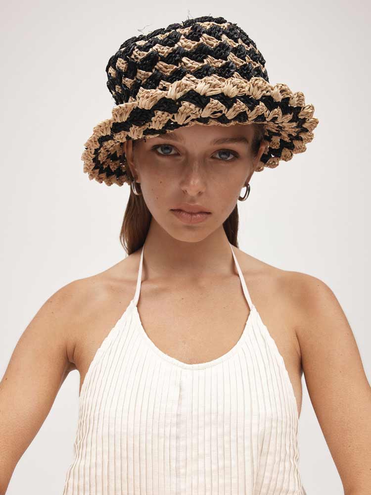 Lola Hat Natural/Black