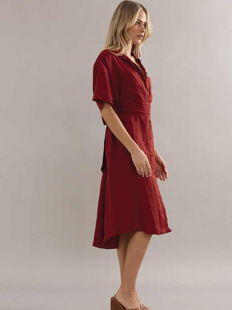 Mackenzie Dress Maroon