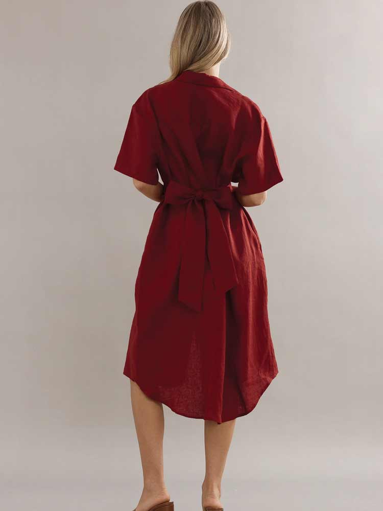 Mackenzie Dress Maroon