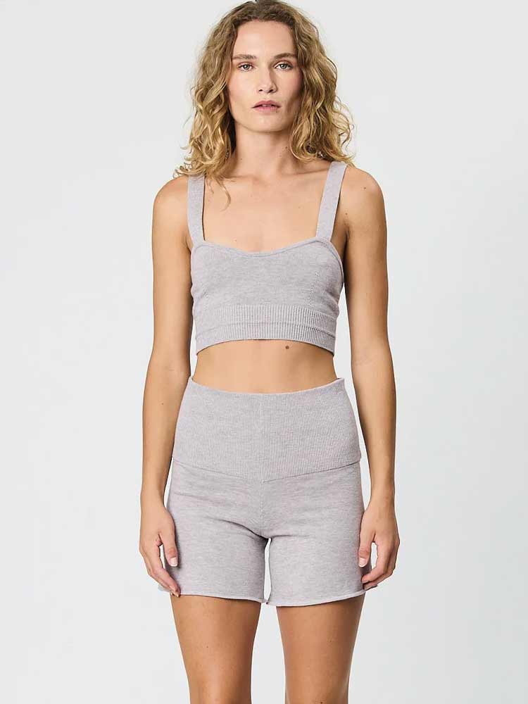 Maia Knit Shorts Lilac