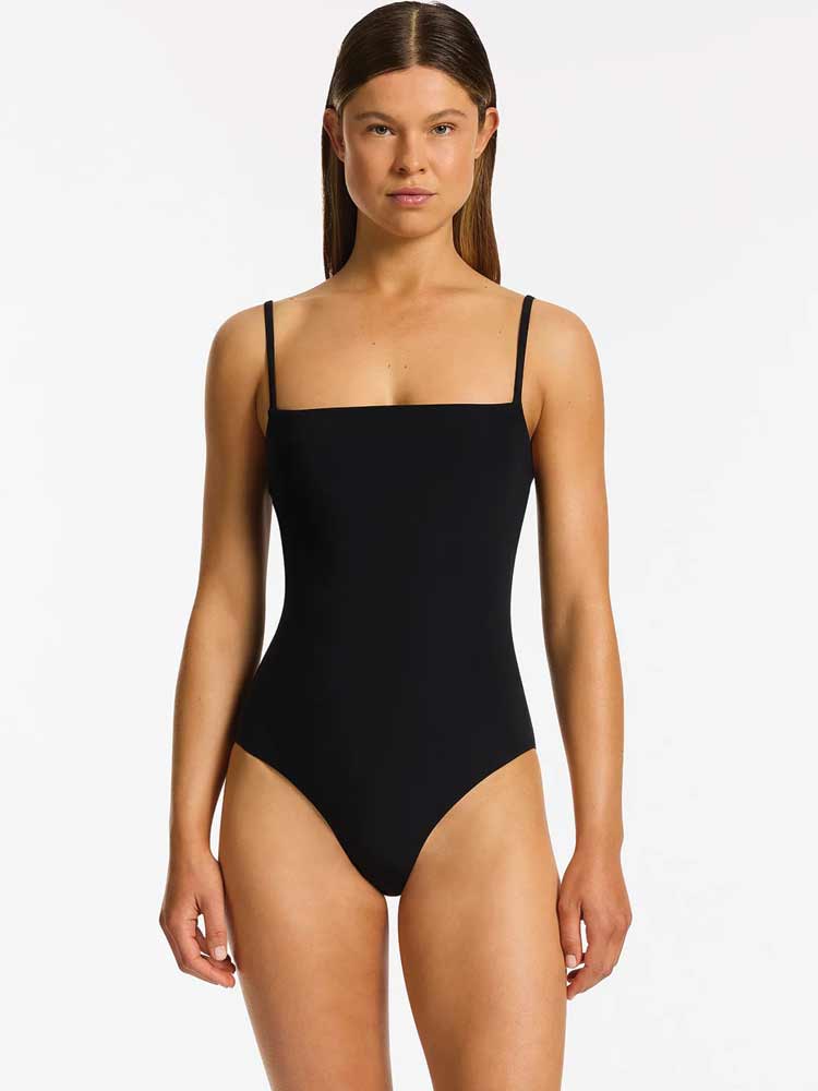 Minimal Tank One Piece Black