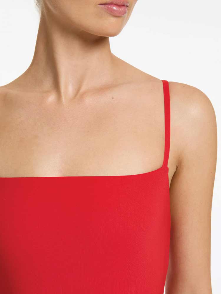 Minimal Tank One Piece Rosso