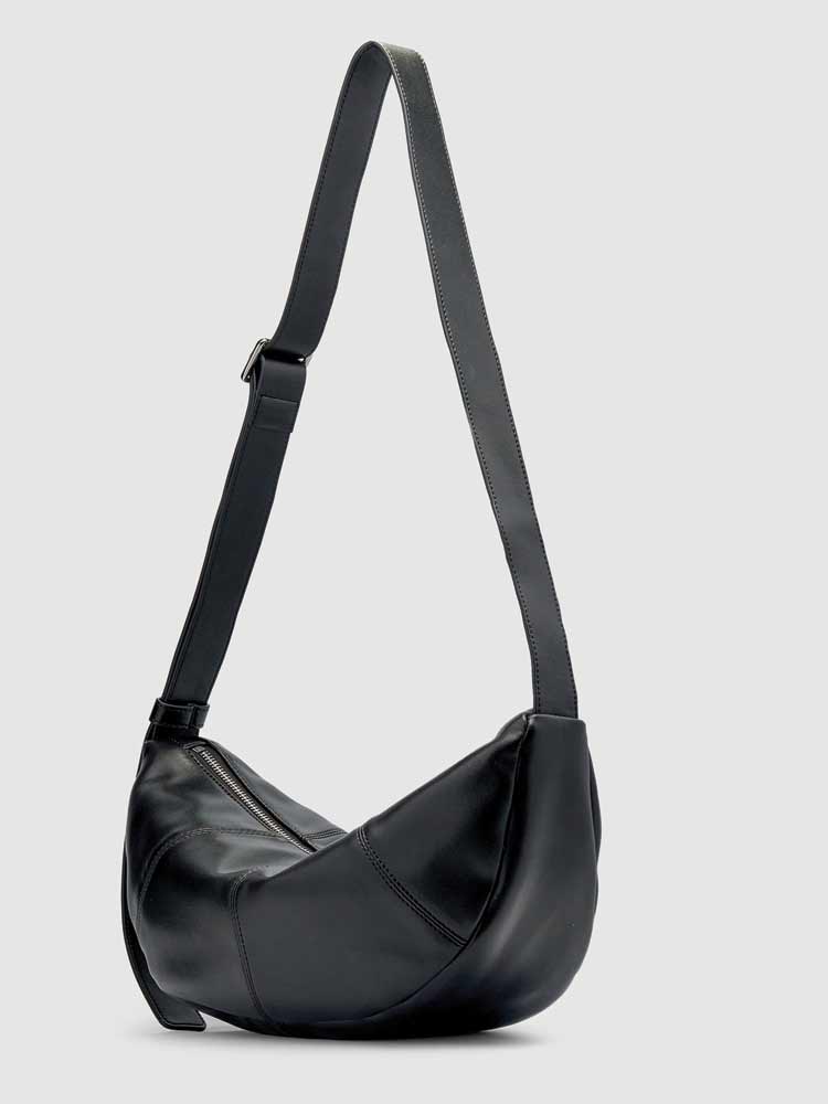 Mischa Crescent Bag Black