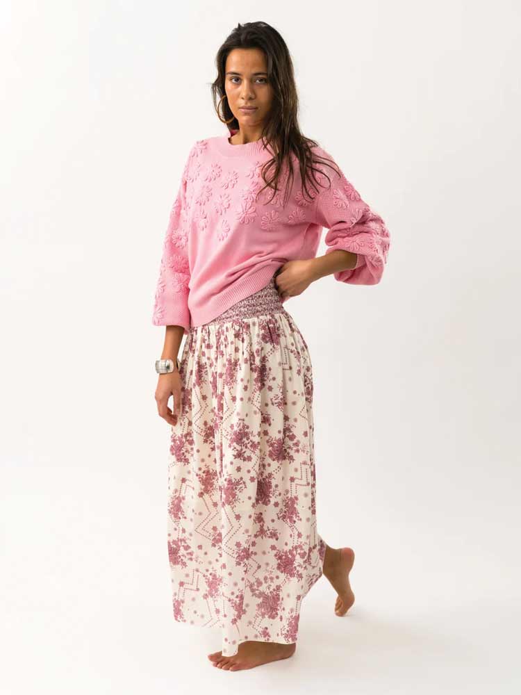 Musa Knit Jumper Neon Pink
