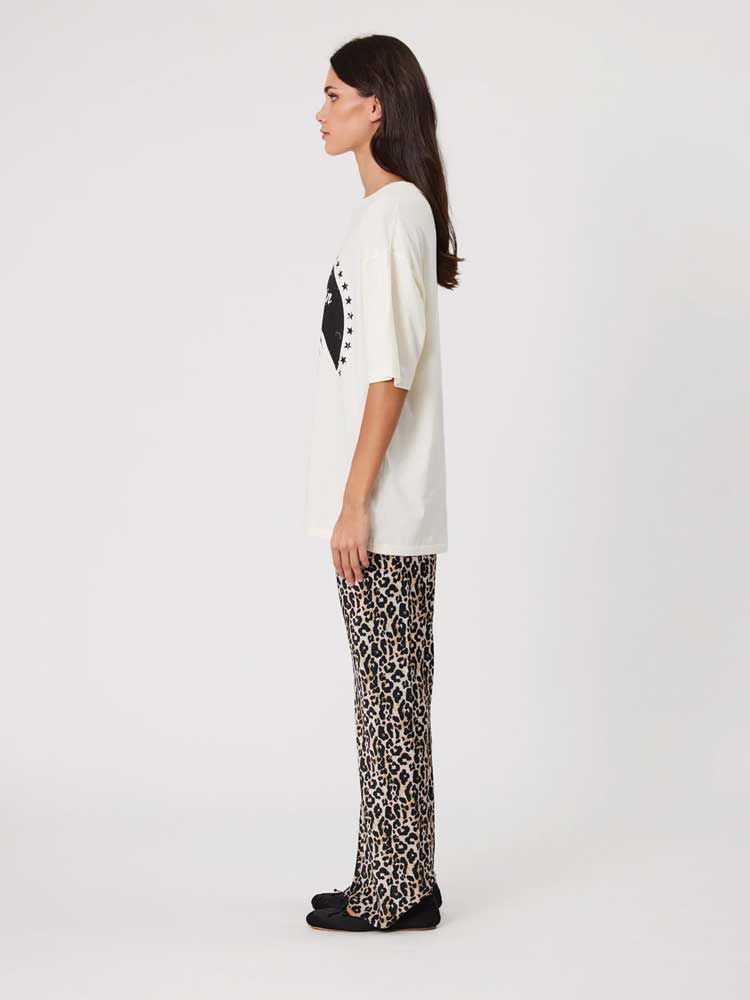 Nyla Bias Pants Leopard