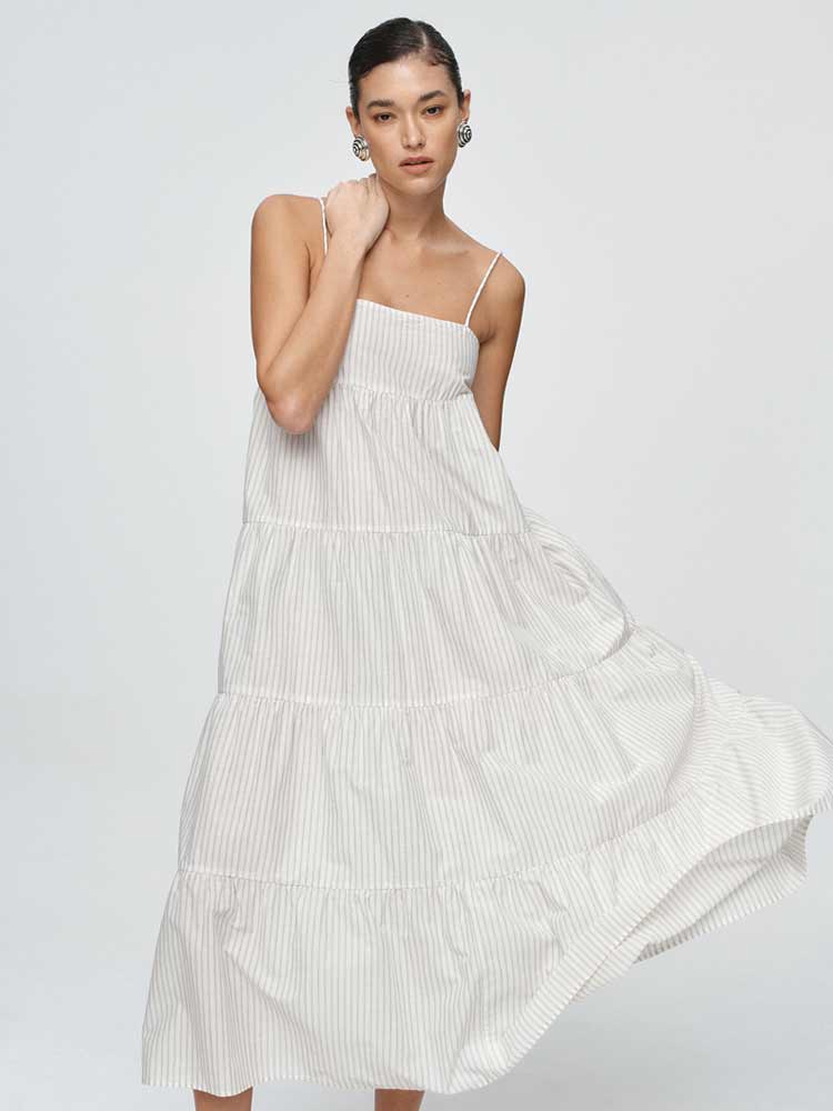 Ophelia Dress Pinstripe